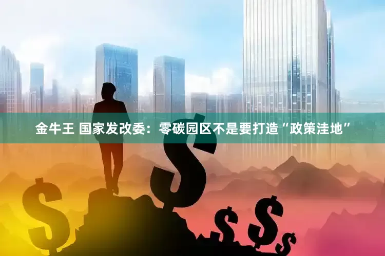 金牛王 国家发改委：零碳园区不是要打造“政策洼地”