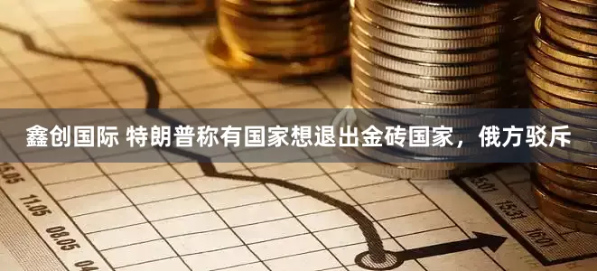 鑫创国际 特朗普称有国家想退出金砖国家，俄方驳斥