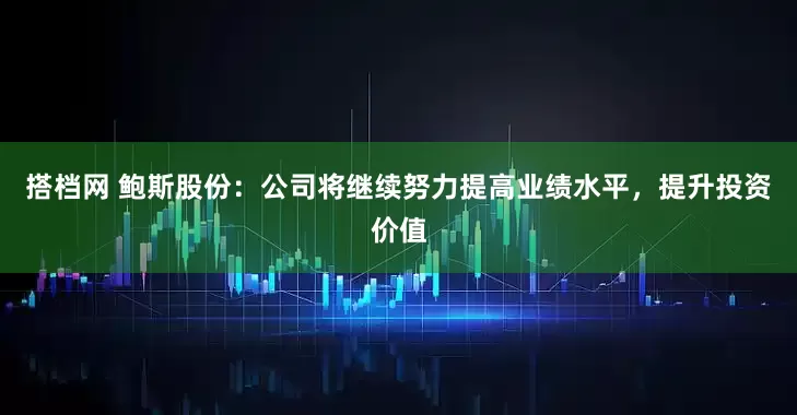 搭档网 鲍斯股份：公司将继续努力提高业绩水平，提升投资价值